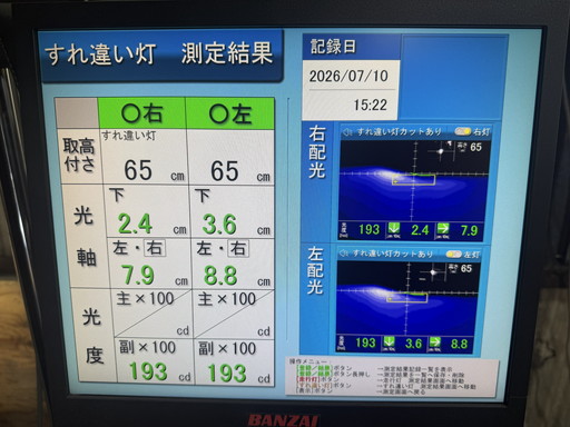 シトロエンの車検整備レポート|オイル交換とヘッドライト調整